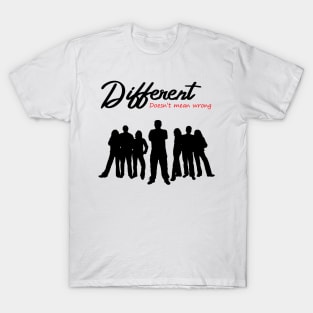 Different Doesn't Mean Wrong T-Shirt